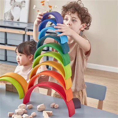 Радужные строительные блоки