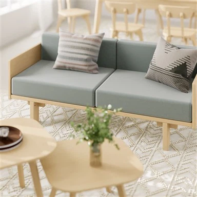 Деревянный диван 2-местный